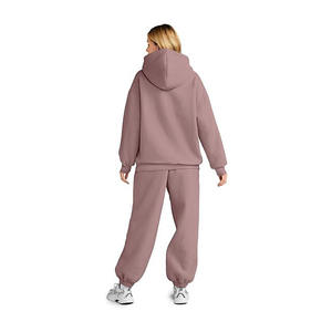 Ensemble deux pièces pour femmes, ensemble de sport, survêtement, jogging, sweat-shirt à capuche, haut court, pantalon, ensembles assortis pour femmes, tenue - Product Image 3