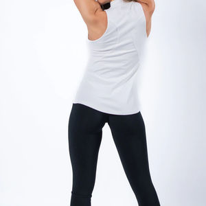 Venta al por mayor Slim Crop Top Tank Tops Loose Fitness Fashion Activewear Singlet Transpirable Cotton Gym Wear Workout Yoga Sport Jersey - Product Image 3