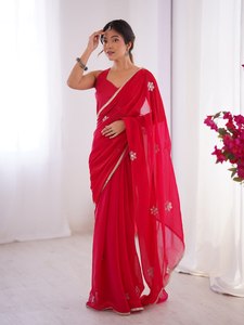 ATRACTIVE TISSU EN COTON DOUX JACQUARD BORDURE SAREE CHEMISIER SANS COUTURE FÊTE MARIAGE SÉCHAGE RAPIDE PRIX DE GROS VÊTEMENT ETHNIQUE - Product Image 3
