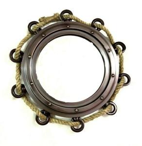 Espejo de ojo de buey recubierto de oro Nuevo espejo de ojo de buey de metal para decoración del hogar Nuevo espejo de pared en venta al por mayor Precio barato - Product Image 6