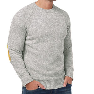 Drop Shoulder Street Wear <b>Men's</b> Sweaters For Online Sale 2025 Top Selling <b>Long</b> Sleeve Embroidery Patch Design <b>Men</b> Sweater - Product Image 5