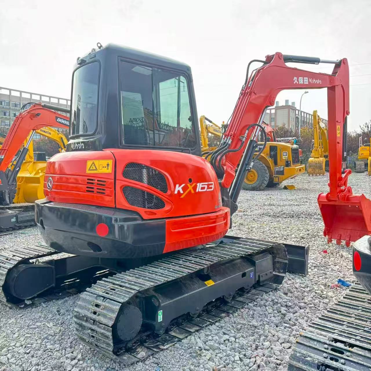 Отличное состояние 95%, новая 6-тонная строительная машина Kubota KX163 б/у KX155 Kx161 KX165 KX183, KX163-5 в продаже