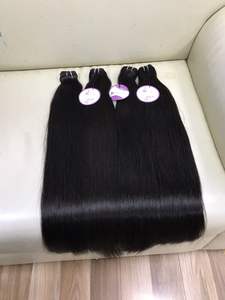 Gran oferta 2023, extensiones humanas, cabello liso doble, trama recta, cabello vietnamita, negro mcsara - Product Image 3