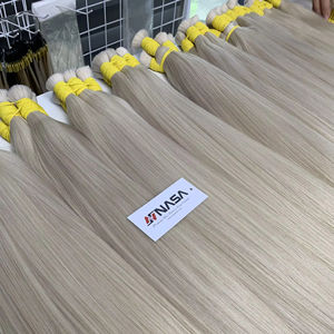 Venta al por mayor 30 pulgadas doble dibujado vietnamita Remy Virgen extensiones de cabello humano 100g colores claros a granel - Product Image 1