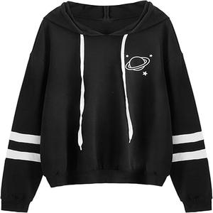 OEM Design personnalisé pulls à capuche lourds pour universitaire unisexe rayé cordon hiver col à capuche broderie décoration - Product Image 1