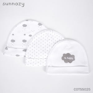 หมวกเด็กอ่อน RTS 3 ชิ้น ผ้าฝ้ายออร์แกนิค สีพื้นเรียบ 0-6 เดือน ใช้กลางแจ้ง คุณภาพสูง ปรับแต่งได้ หมวกเด็กแรกเกิด หมวกฤดูร้อนสำหรับเด็กทารก - Product Image 6