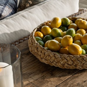 D60 H10 cm tressé papier corde plateau plateau de service pour aliments Fruits légumes pain petites choses à la main en gros plateau - Product Image 5