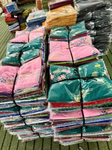 Hijab châle en polyester pour femmes musulmanes africaines, broderie florale, strass, multicolore, doux, respirant, respectueux de la peau, ethnique, hiver - Product Image 3