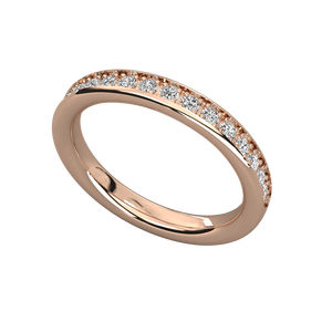 แหวนทอง 14K ประดับเพชรเลี้ยงในห้องปฏิบัติการสำหรับสุภาพสตรี - Product Image 5