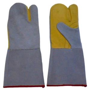 Gants de protection en cuir de vachette de qualité supérieure, style gauntlet, écologiques, thermiques, respirants, durables, doublure en microfibre pour toutes les saisons - Product Image 4