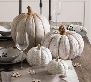 Large handcrafted wooden pumpkin stand with natural wood grain design <b>for</b> festive thanksgiving halloween fall party <b>decorations</b> - Product Image 4