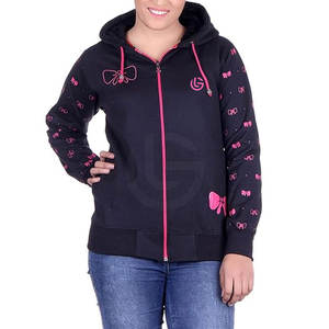 Sudaderas con capucha de mujer de alta calidad con mangas largas de secado rápido y capucha elegante 100% algodón para la posición del logotipo frontal de la temporada de invierno - Product Image 2