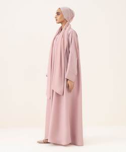 Nouveaux modèles d'abayas pour l'Aïd 2025, tissu georgette/nida, anti-froissement, robes abaya kimono, vêtements musulmans modestes pour femmes - Product Image 2