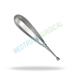 Élévateur dentaire chirurgical à pointe d'aile de 8 mm, grande poignée 505, pour extraction dentaire et élévation radiculaire - Product Image 3