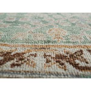 Alfombra Afgana de Lana Anudada a Mano, Color Verde, con Patrón de Medallón, Modelo EA-3061/cs-01, para Uso Doméstico - Product Image 3