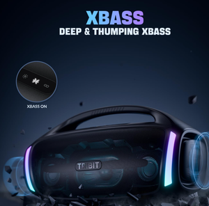 ลำโพงไร้สาย Tribit รุ่น StormBox Blast 2 กำลังขับ 200 วัตต์ ลำโพงพกพาพร้อมไฟ LED XBass กันน้ำระดับ IP67 เล่นได้นาน 30 ชั่วโมง รองรับการเชื่อมต่อแบบ TWS - Product Image 2