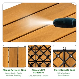 HPW-04 Balcony Outdoor Floor Tile Flooring Wood Texture Solid Wood Tile for Decoration From Viet Nam - Product Image 3