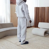 Conjuntos de Sudadera y Pantalón de Chándal Personalizados para Hombre, 500 g/m², Algodón/Poliéster, Corte Regular, Sudadera con Capucha de Forro Polar, Estilo Urbano, Diseño 2 en 1 para Otoño