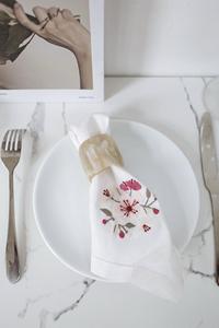 Servilleteros de Cuerno de Búfalo, Porta Servilletas Redondos para Hoteles de Lujo, Restaurantes y Mesas de Boda, Alta Calidad - Product Image 5