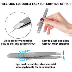 Instrumentos de belleza quirúrgicos Kits de herramientas de extensión de acero inoxidable Diseña tus propias herramientas de pinzas para pestañas y cejas de 4 piezas - Product Image 6