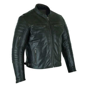 Blouson en cuir coupe-vent pour moto, marque privée 2025, ajustement personnalisé, fournisseur OEM, adulte, toutes saisons - Product Image 4