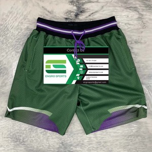 Top Quality Basketball Mesh Shorts for Men Polyester Sublimation Sports basketball shorts High - Product Image 4