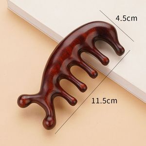 Peine de Madera Natural con Dientes Anchos y Logotipo Personalizado para Masaje del Cuero Cabelludo y Crecimiento del Cabello, Precio al por Mayor en India - Product Image 3