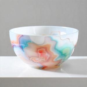 Tazón de resina elegante moderno con acabado brillante Artesanía artística única en 3D para vajilla de comedor y presentación de regalo para el hogar - Product Image 5