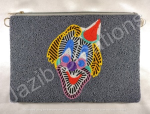 กระเป๋าคลัทช์ลูกปัดงานแฮนด์เมดสำหรับผู้หญิงกระเป๋าคลัทช์ประดับด้วยลูกปัดกระเป๋าถือแบบนุ่มออกแบบได้ตามต้องการสีสัน - Product Image 2