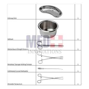 ชุดเครื่องมือแหล่งจ่ายไฟด้วยมือทำจากสแตนเลสคุณภาพสูงรับประกันความปลอดภัยสำหรับแหนบใส่ขนตา IUD - Product Image 1