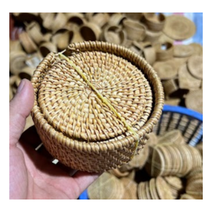 <b>Round</b> Rattan Charger Plate Rustic Handwoven Natural Wicker Dining Table Mat Vietnam Supplier - Product Image 5