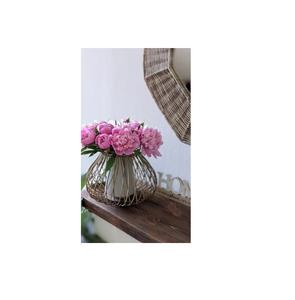 Panier d'intérieur en jonc de mer tissé à la main avec poignée en fer grand panier à linge Pot de fleur Pots panier matériel d'herbe de mer - Product Image 1