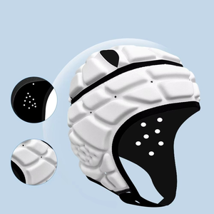 Personalizado Blanco Jóvenes Niños Adultos Scrum Cap 7v7 Soft Rugby Headgear Fútbol Casco de fútbol con correa elástica ajustable - Product Image 5