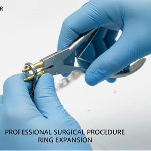 Pince à anneaux chirurgicales professionnelle |   Instrument médical réutilisable en acier inoxydable - Product Image 1