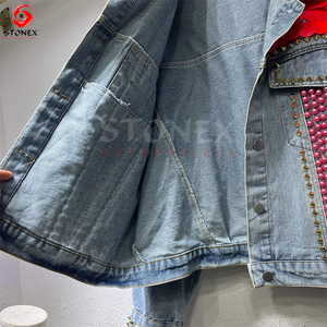 New Arrival Latest Design <b>Rhinestone</b> <b>Jacket</b> for Women Denim <b>Jacket</b> High Quality Women Jean <b>Jacket</b> - Product Image 6