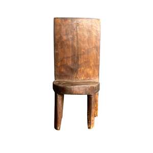 Handmade Wooden Naga <b>Chair</b> Contemporary <b>Rustic</b> PU Leather Home Furniture for Living Room Bedroom Home Office <b>Dining</b> Apartment - Product Image 1
