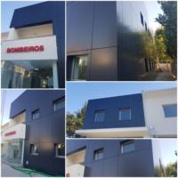 Puertas Decorativas para Baño de Panel Compuesto de Aluminio (ACP), Textura Ignífuga para Exteriores, Dormitorios y Almacenes, Placas ACM Grado A2