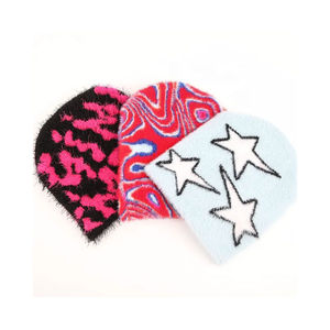 Beanies With Custom Logo Adults Blank Hats High Quality Popular Outdoor Warm Knitted Hats Solid Color Customized Winter Beanie - Product Image 1