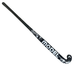 Bâton de hockey sur gazon mi-arc poids moyen entièrement composite 100% carbone à vendre à bas prix - Product Image 1