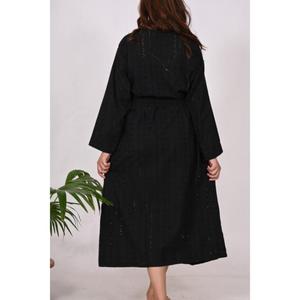 Kimono de algodón bordado de pollo hecho a mano para mujer, estilo bohemio, Maxi, para fiesta diaria, primavera y otoño - Product Image 6