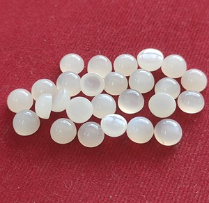 Cabujón redondo de piedra lunar blanca natural de 5mm-Cabujón redondo de piedra lunar blanca de alta calidad - Product Image 6