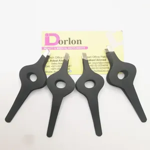 Pinzas negras de agarre ancho para cejas, venta al por mayor, pinzas cosméticas de belleza profesional de acero inoxidable con etiqueta privada personalizada - Product Image 2