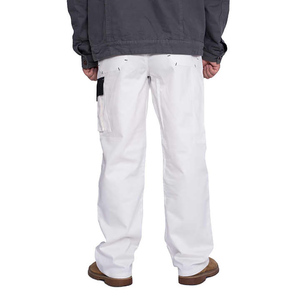 Pantalones de Trabajo de Poliéster Naranja de Alta Visibilidad para Hombre, Certificación CE, Transpirables, con Bolsillos Tipo Cargo, Tipo Uniforme con Detección de Agujas - Product Image 3