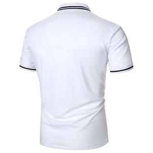 Alta calidad bajo OEM MOQ personalizado 3XL suelta Casual Unisex Polo camisetas hombres algodón Polo camisas - Product Image 3