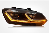 Feux de voiture 2011-2018 pour VW Polo, ensemble de phares LED avec clignotants dynamiques séquentiels