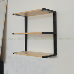 KTT68011-Ferro Simple <b>Wall</b>-<b>Mounted</b> Iron <b>Shelf</b> 68x27x60 (cm) for Living Room Space - Product Image 2