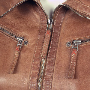 Haute qualité femmes vestes en cuir véritable manches longues manteaux veste en cuir pour filles en cuir taille personnalisée vestes de mode femmes - Product Image 3