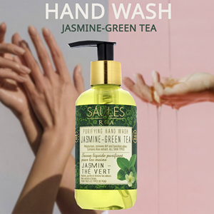Savon liquide pour les mains au thé vert et au jasmin, nettoyant doux pour les mains, nettoyage quotidien en profondeur, soin de la peau de qualité supérieure - Product Image 4
