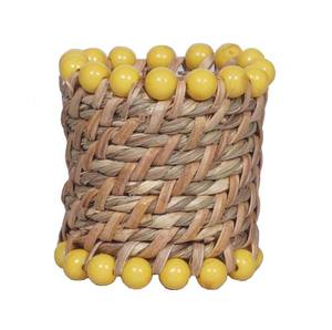 Anneau de serviette en métal de canne de couleur naturelle fait à la main porte-serviettes pour les fêtes de mariage restaurants/hôtels stockés - Product Image 6