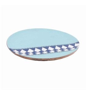 Assiette de service en bois ronde et incurvée, design créatif, pour mariages, fêtes, traiteur, nourriture, salade, utilisation - Product Image 6